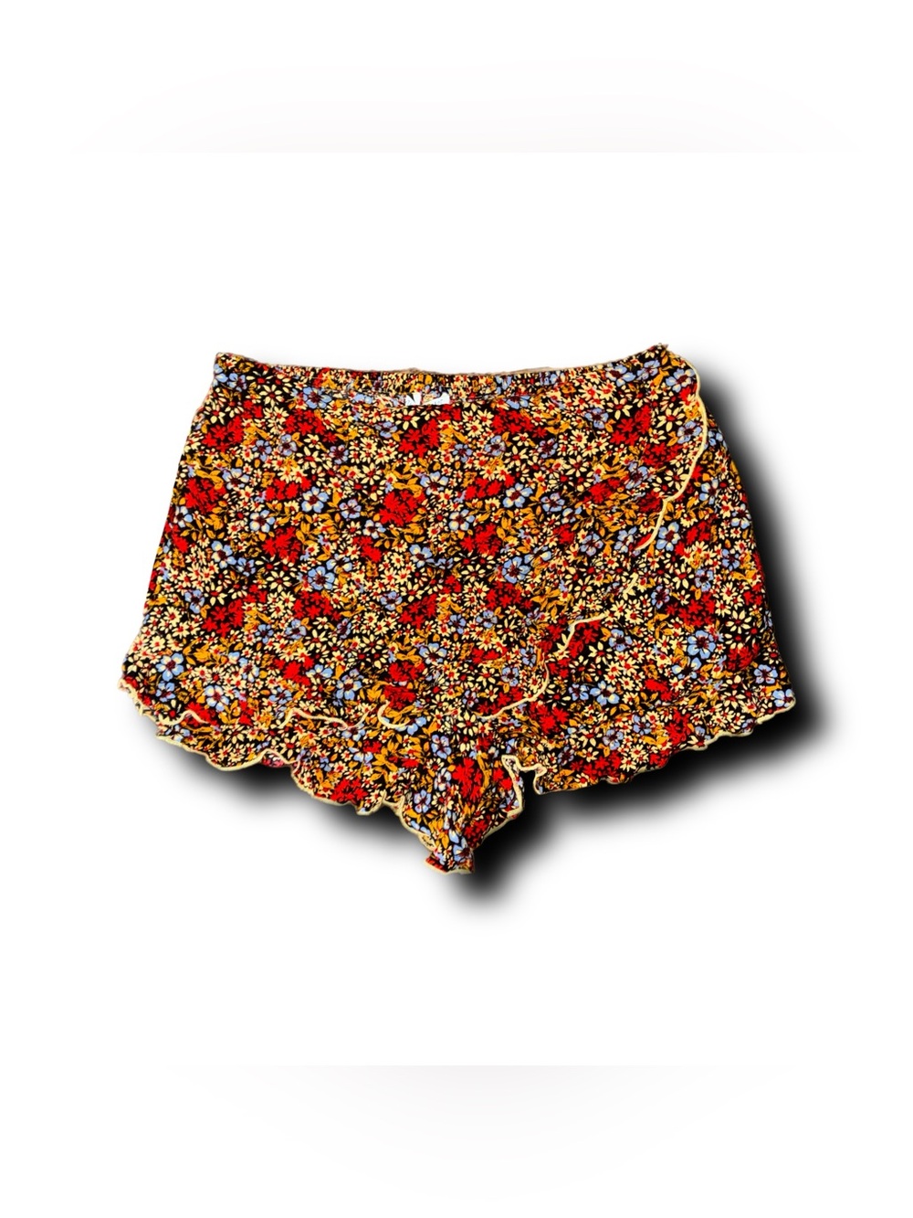 Patrons of Peace Boho Floral Ruffle Skort Summer Vibes